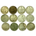 Russia, set of 15 kopecks 1902-1914. total 41 pieces. (342)