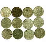 Russia, set of 15 kopecks 1902-1914. total 41 pieces. (342)