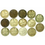 Russia, set of 15 kopecks 1902-1914. total 41 pieces. (342)