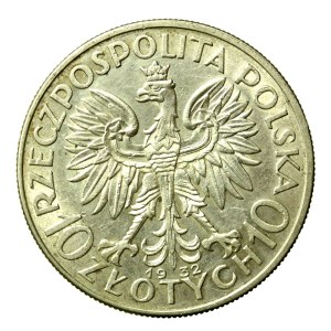 II RP, 10 złotych 1932, Głowa kobiety (355)