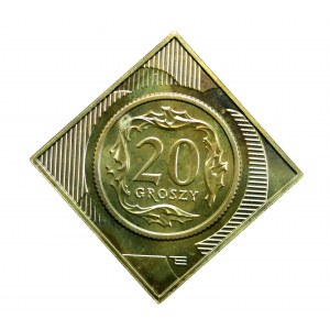 Third Republic, 20 pennies clip  10 years in circulation (364)