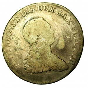 Nemecko, Sasko, Fridrich August III, 2/3 Thaler 1766 EDC, Drážďany (435)