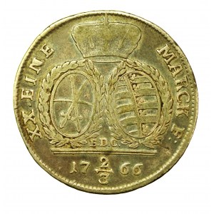 Niemcy, Saksonia, Fryderyk August III, 2/3 Talara 1766 EDC, Drezno (435)