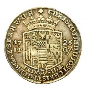 Germany, Stolberg, Christoph Friedrich and Jost Christian, 1/3 thaler 1726 (437)