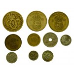 Denmark, Sweden, set of 23 coins (414)