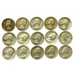 USA, zestaw monet srebrnych 1934-1964. Razem 30 szt. (415)