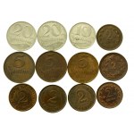 Litwa, Łotwa, Szwajcaria, zestaw drobnych monet. Razem 35 szt. (417)