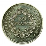 Francja, V Republika, zestaw 50 Franków 1975 i 1977. Razem 2 szt. (636)