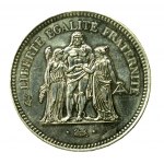 Frankreich, Fünfte Republik, Satz von 50 Francs 1975 und 1977, insgesamt 2 Stück. (636)