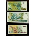 Klaser z banknotami Ameryka Płd., Afryka, Europa. Razem 95 szt. (966)