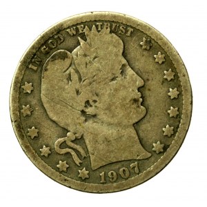 USA, 25 centů 1907 (666)