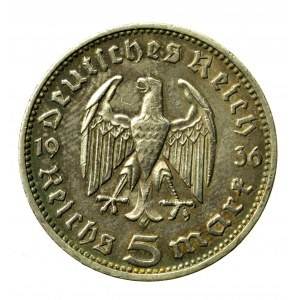 Německo, 5 marek 1936 (668)