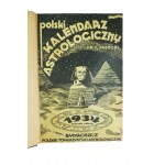 Poľský astrologický kalendár (Almanach kozmických vplyvov) na roky 1934, 1935, 1936 v 1 zväzku.