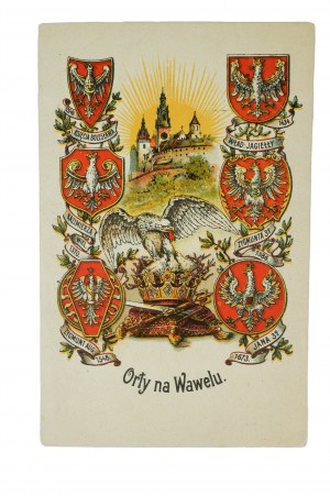 [PATRIOTYCZNA] Orły na Wawelu, Wydawnictwo Salonu Malarzy Polskich, Kraków 1920r., litografia K. Kranikowski