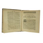 De jure horreorum quam sub auspiciis divini numinis (...), Andreas Gulielmus H.T.F., 1745r.