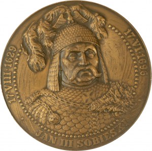 Medal Jan III Sobieski - Battle of Vienna September 12, 1683, signed KOTY£ŁO, TWO Warsaw