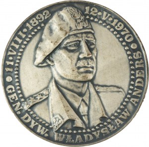 Medal of Maj. Gen. Władysław Anders - Monte Cassino May 11-18, 1944, signed KOTYŁŁO