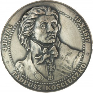 Medaile Tadeusze Kościuszka - Bitva u Racławic 4. dubna 1794, signovaná, postříbřená