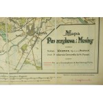 Mapa Puszczykowa - Mosiny a mapa oblasti Poznane, RARE [pred rokom 1939].
