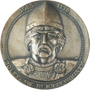 Medal Bolesław Krzywousty - Głogów Psie Pole sierpień - wrzesien 1109r., sygnowany WĄTRÓBSKA, srebrzony