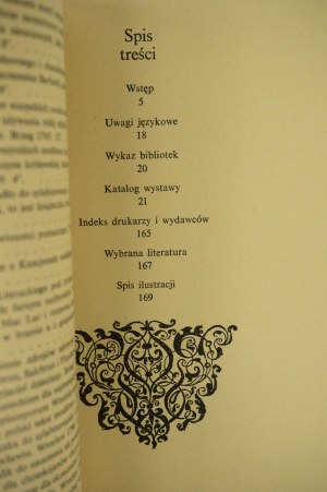 Górska Barbara, Skura Adam - Książka polska wydawana na Śląsku w XV - XVIII wieku, katalog wystawy 1975r.