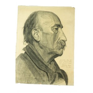 RAKK Aleksander - Portret, z odręczną dedykacją 13.VII.1920r., f. 31,5 x 42,5cm