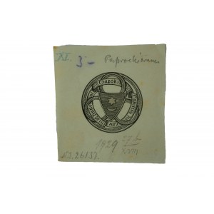 Exlibris 19. století Emeryk Hutten - Czapski