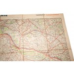 Velká mapa Říšské země Wartheland, f. 103 x 94 cm / ZEMĚ VÁLKY, měřítko 1:300.000