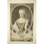 Copperplate of Maria Josepha Regina Polonia [Maria Josefa Habsburg] last queen of Poland, 1737. Ch.J. Sysang