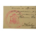 [autografy: kardinál J. Puzyna a biskup Bandurski] Dopis [rukopis] adresovaný správci pozůstalosti v Jeleśni, datovaný 4. února 1903 s originálními autogramy kardinála J. Puzyny a biskupa Władysława Bandurského.