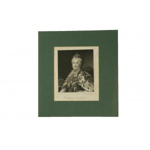 Catherine the Great / Catharina die Grosse, intaglio by C. Mayer's, 1851.