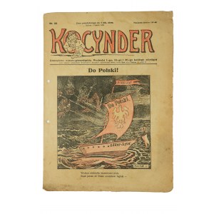 Časopis KOCYNDER z 1. března 1921, plebiscit v Horním Slezsku
