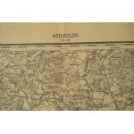 Mapa miejscowości HODUCISZKI [obecnie Litwa] w okręgu wileńskim, Instytut Wojskowo-Geograficzny w Warszawie 1921r., skala 1:100.000
