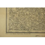 Karte von HODUCISZKI [heute Litauen] im Bezirk Vilnius, Militärgeographisches Institut in Warschau 1921, Maßstab 1:100.000