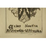 Ekslibris KRATOCHWILA - WIDYMSKA Józefina [1878-1965], 1930r., sygnowany