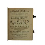 [Klocek - 2 tytuły] KISELIO Philippo [KISEL Filip 1610-1681] - 1. Nili Mystici Alveus Quartus (...), Bambergae 1670r. / Duodecim articuli Testamenti Christi Jesu Crucifixi (...), Bambergae 1670r., całośc w barokowej oprawie z klamrami