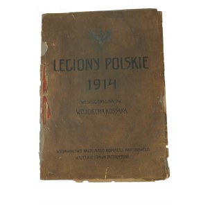 Polské legie 1914 podle originálů Wojciecha Kossaka, N.K.N. Publishers, 1915, k. desky 5, folio