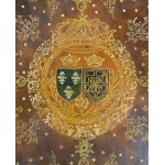 Portfel z herbem Królestwa Francji i Navarry, [XVIII wiek], BARDZO RZADKIE