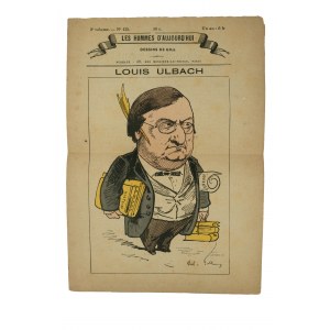 Zeitschrift 'Les hommes d'aujourdhui' [Die Männer von heute] mit einem Artikel über die Person von Louis Ulbach [1822-1889], 1881.