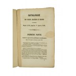 Katalog zakazanych pism, rycin i rysunków w okresie 1814-1850 / Catalogue des ecrits, gravures et dessins condamnes depuis 1814 jusqu'au 1er janvier 1850, Paris 1850r.