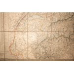 Fyzická a cestná mapa Švajčiarska od J. Andriveaua, Paríž 1831. / Carte physique el routiere de la Suisse par J. Andriveau, Paris 1831.