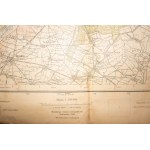 Topografická mapa GOSTYŃ, ulička 41 Slup 24, mierka 1:100 000, WIG Varšava 1934.