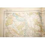 Topografická mapa Środa, ulička 40 stĺp 24, mierka 1:100 000, WIG Varšava 1934.