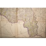 Mapa Poznaňského vojvodství, měřítko 1:300 000, Vydavatelství Společnosti přátel vědy v Poznani, Poznaň 1922, f. 98 x 138 cm