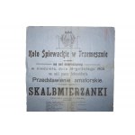 Singkreis in Trzemeszno AFISZ Skalbmierzanki, 19. Februar 1905.
