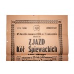 Singkreis in Trzemeszno AFISZ Treffen der Singkreise des 18. Bezirks verbunden mit dem 25-jährigen Jubiläum am 13. Juni 1926.