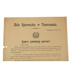 Singing Circle in Trzemeszno, Gniezno in December 1918, letter of invitation to a meeting of the Circle