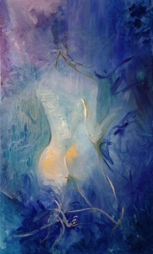 Honorata CHAJEC (ur. 1983), Blue nude, 2022