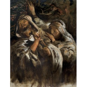 Jacek Malczewski, Studie für das Gemälde Der Kuss des Judas, 1879