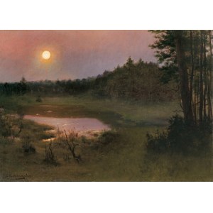 Zygmunt Andrychiewicz, An Evening Over the Forest, ca. 1901